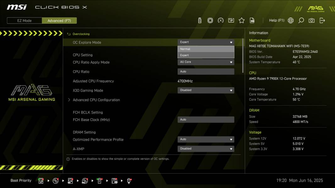 MSI MAG X870E TOMAHAWK WIFI-3